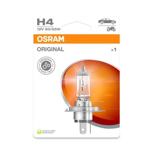 Glödlampa P43T H4 12V 60/55W OSRAM, glödlampor, RINAB